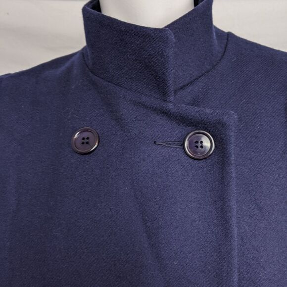 Vintage Navy wool double breasted coat - Picture 5 of 16